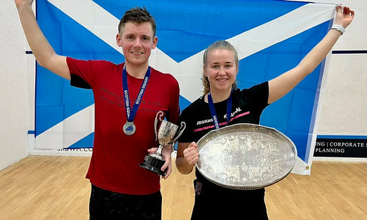 karakal greg lobban and ally thomson scottish national squash champions 2023