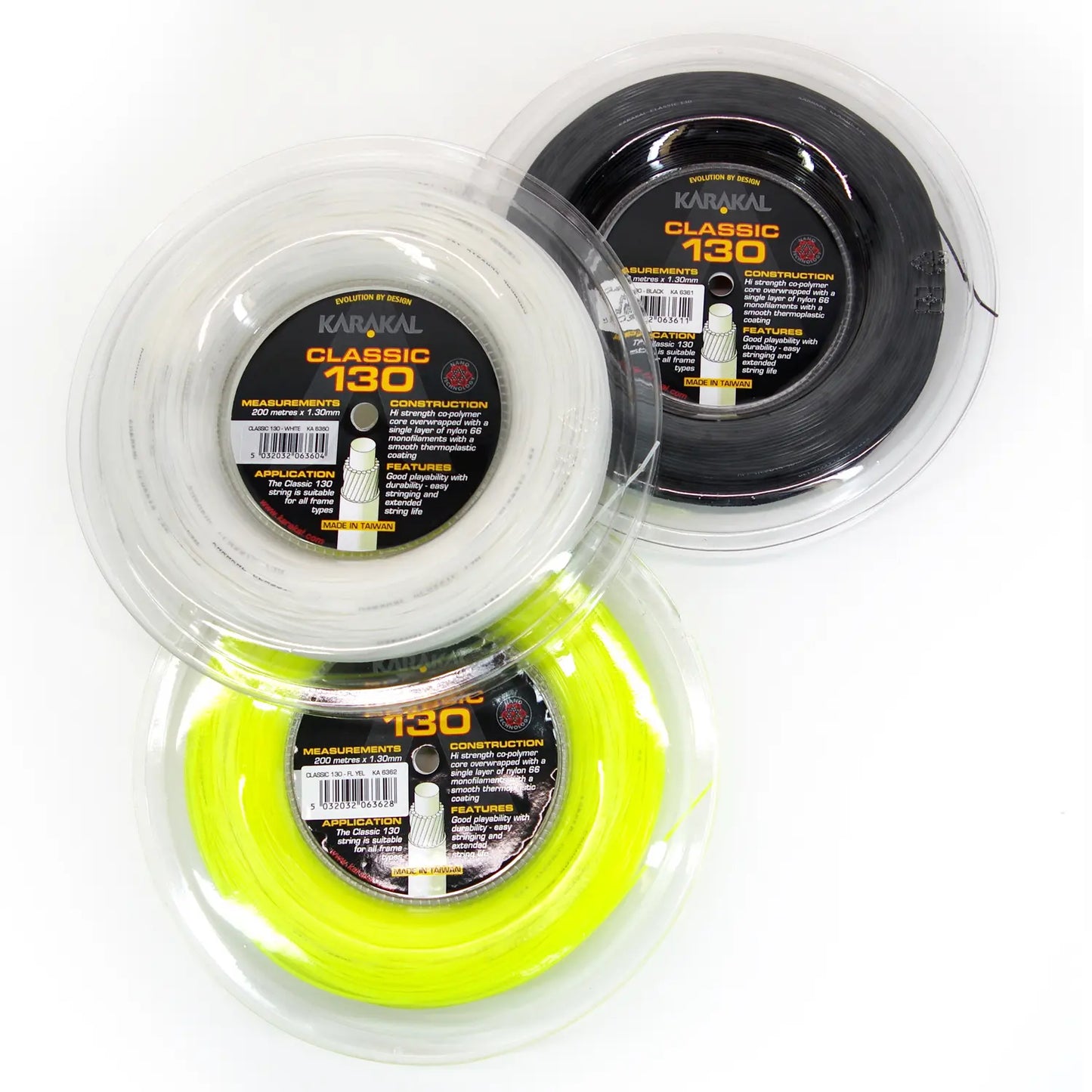 Karakal Classic 130 Racket String in Three Colours