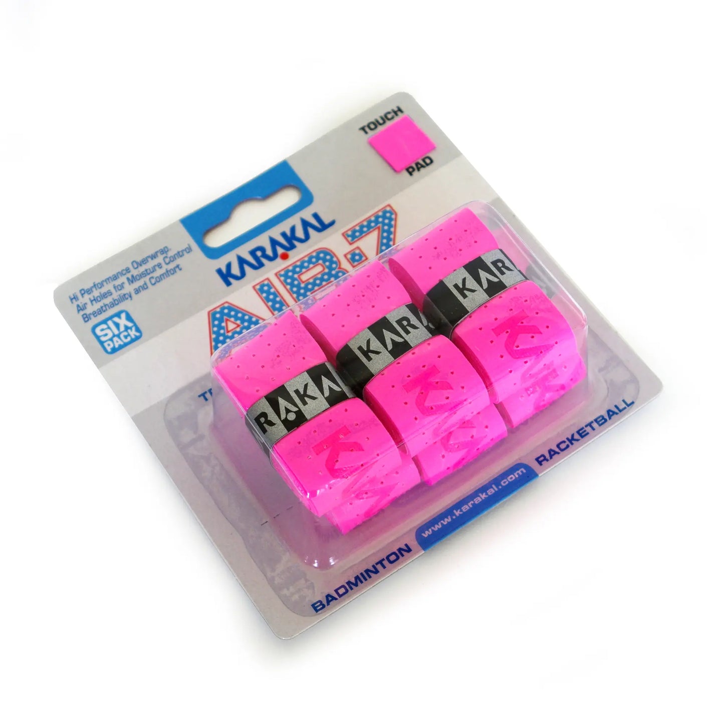 Karakal Air-7 Overwrap Racket Grip – 6 Pack