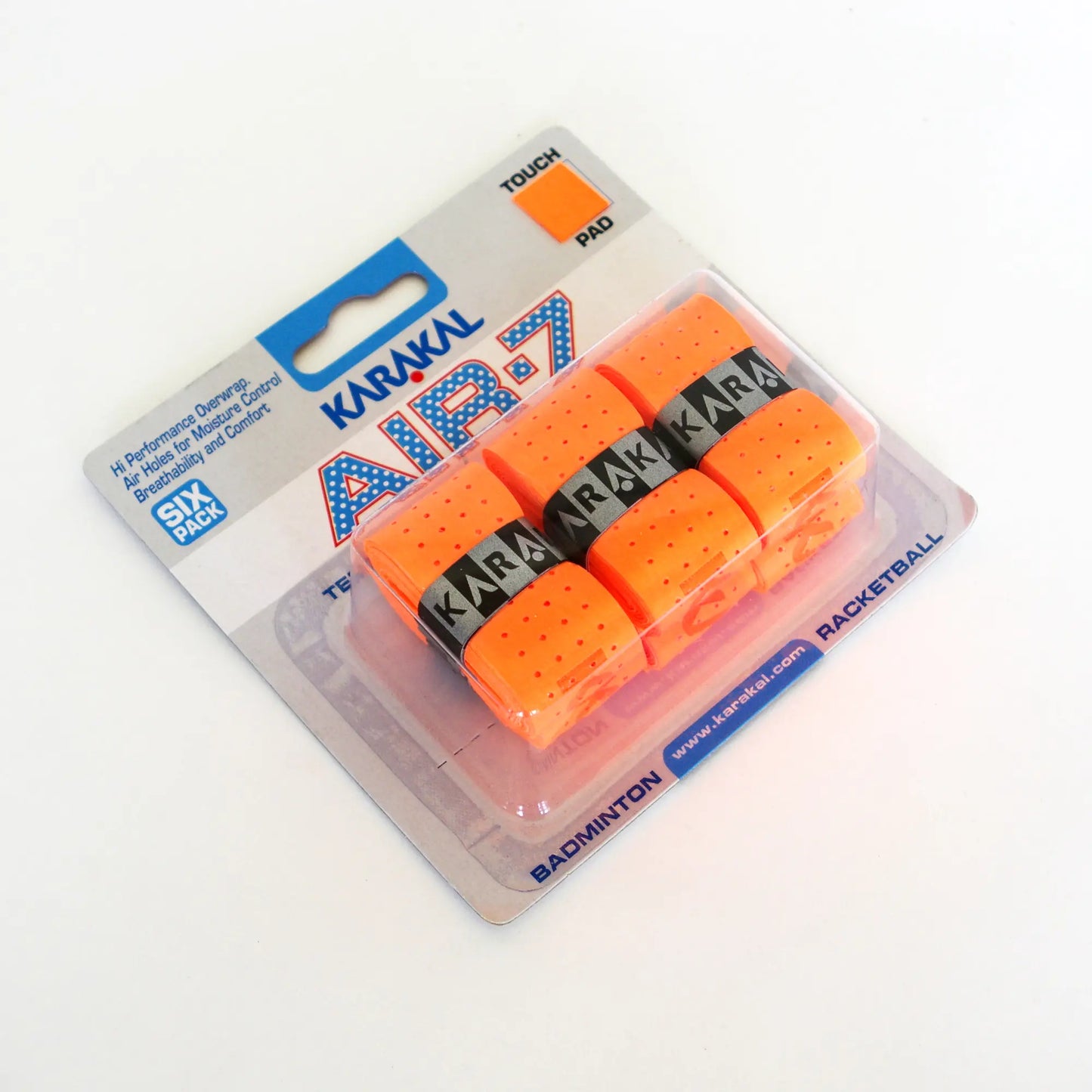 Karakal Air-7 Overwrap Racket Grip – 6 Pack