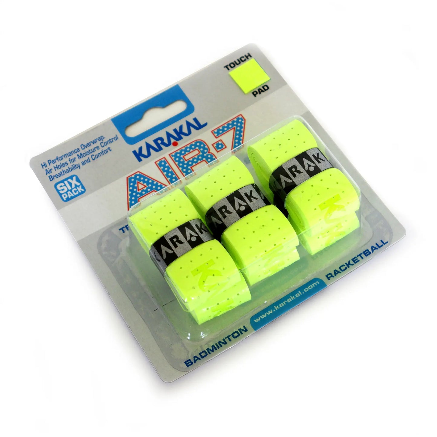 Karakal Air-7 Overwrap Racket Grip – 6 Pack