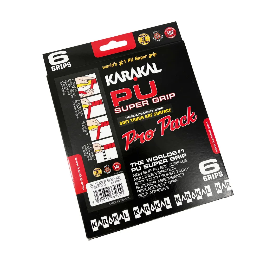 Karakal PU Super Grip Pro Box of 6