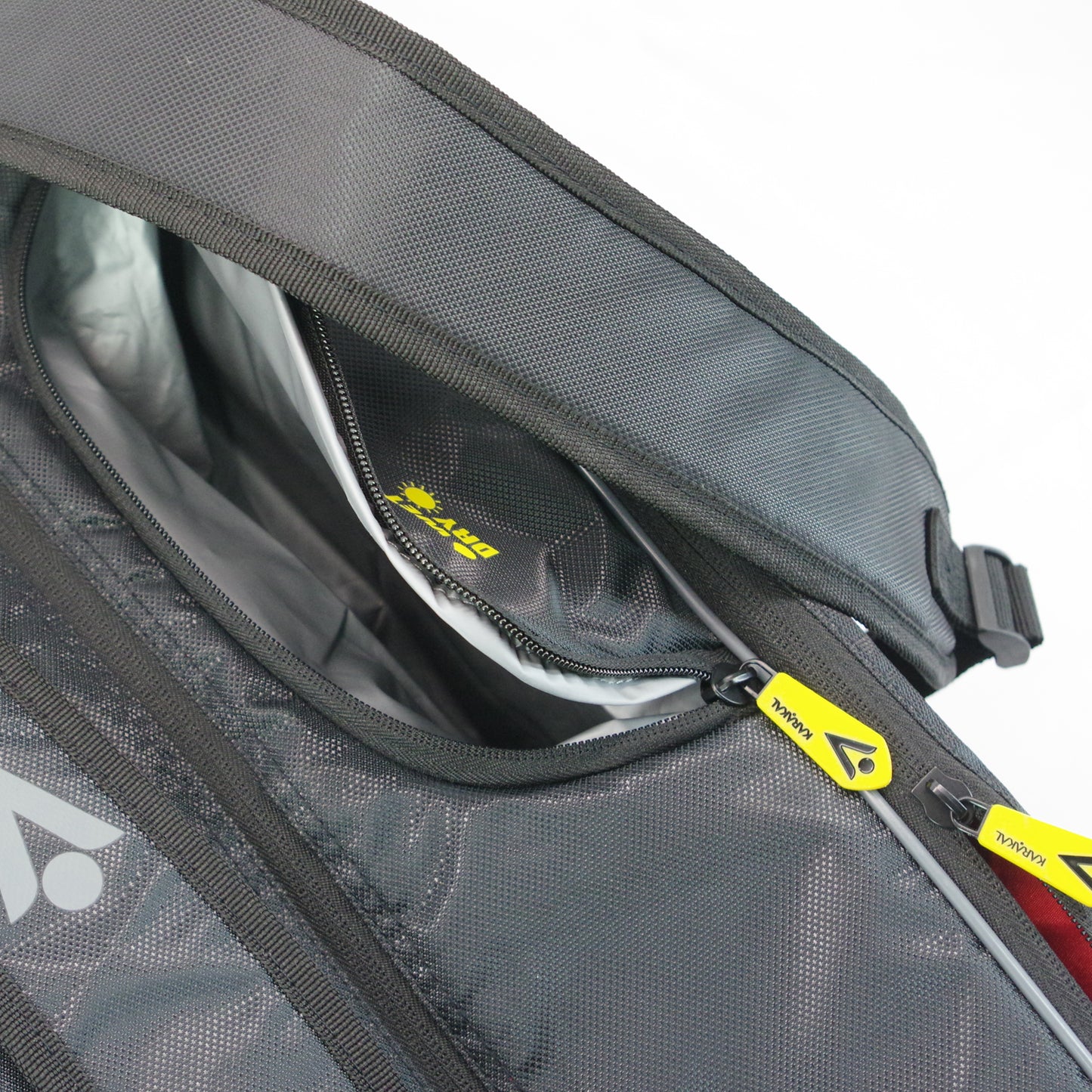 Karakal Pro Tour 2.0 Comp Racket Bag with Yellow Trim