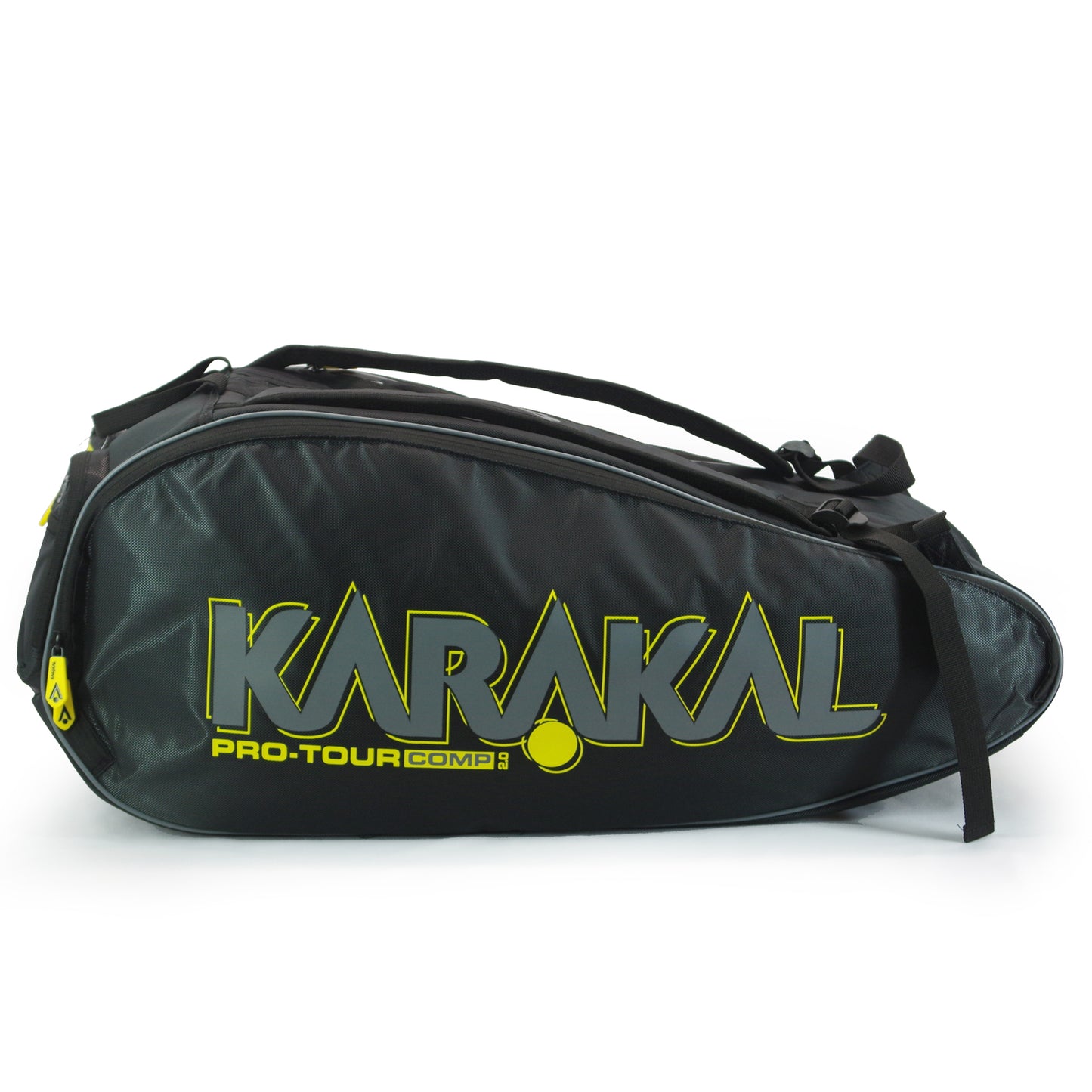 Karakal Pro Tour 2.0 Comp Racket Bag with Yellow Trim