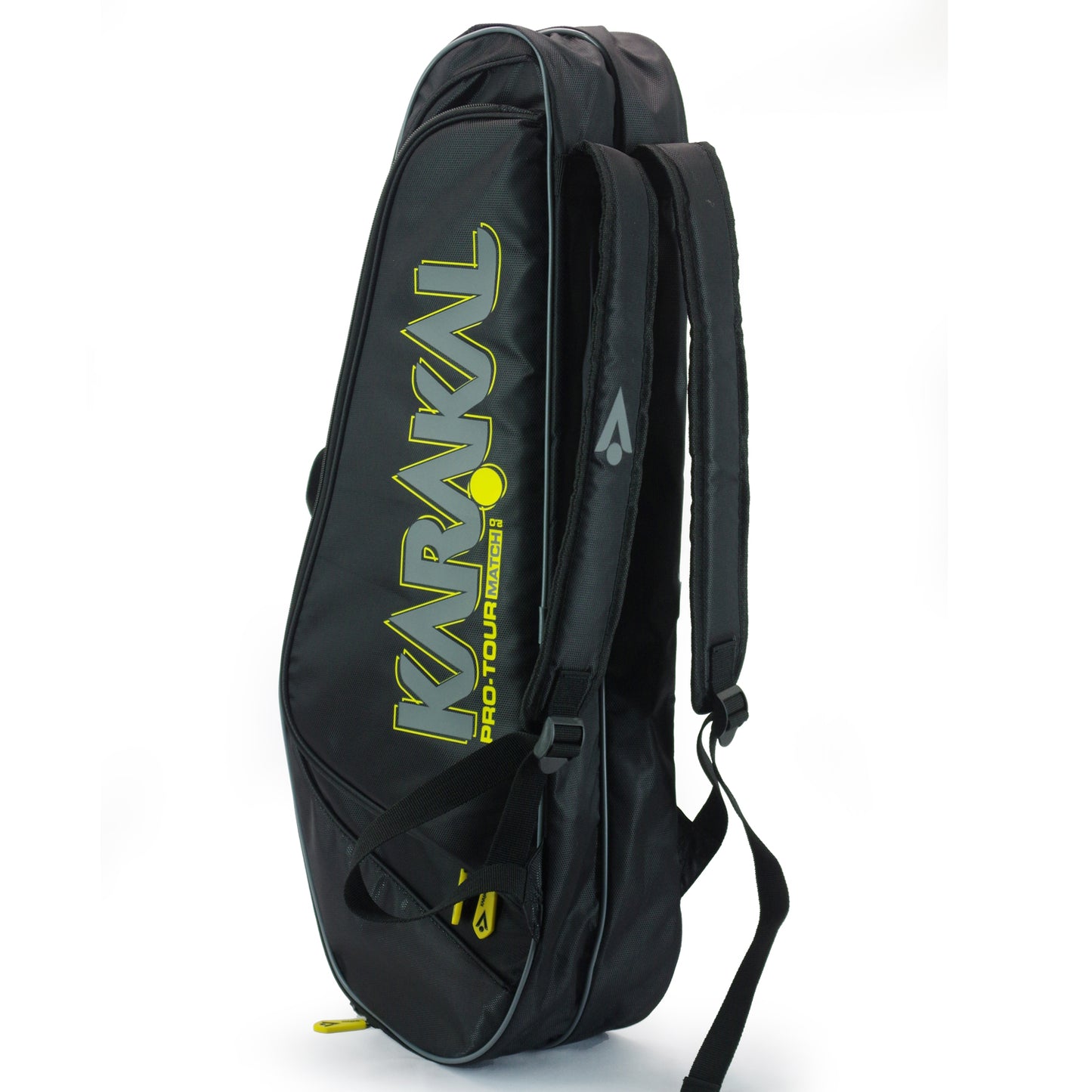 Karakal Pro Tour 2.0 Match, 4 Racket Bag with Yellow Trim