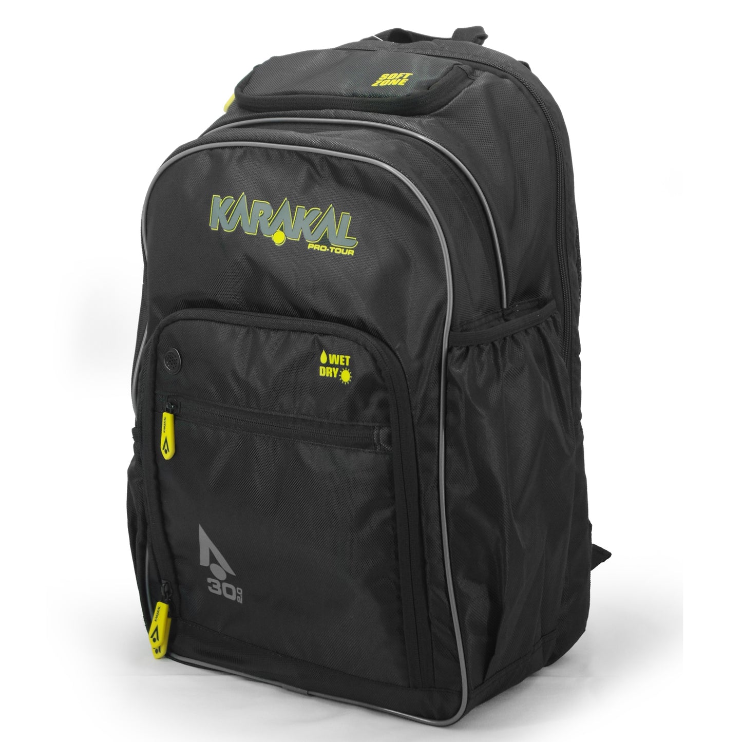 Karakal Pro Tour 30 2.0 Backpack with Yellow Trim