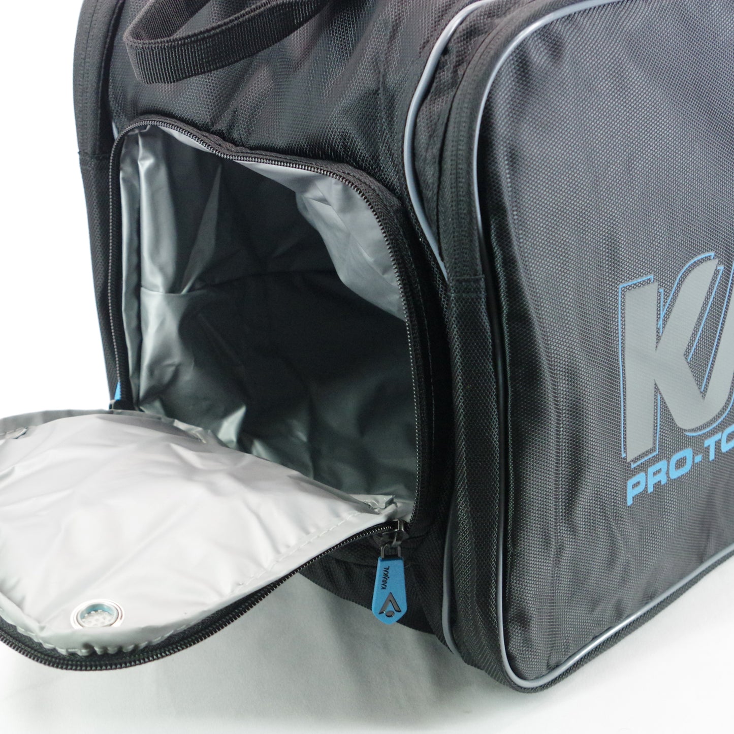 Karakal Pro Tour Fifty 2.1 Short or Junior Racket Bag with Blue Trim