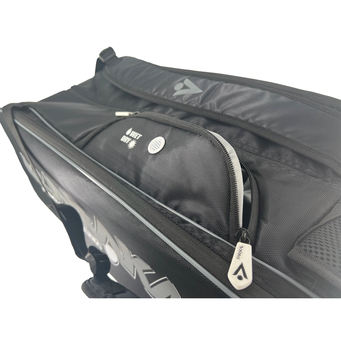 Karakal Pro Tour Fifty 2.1 Short or Junior Racket Bag with White Trim