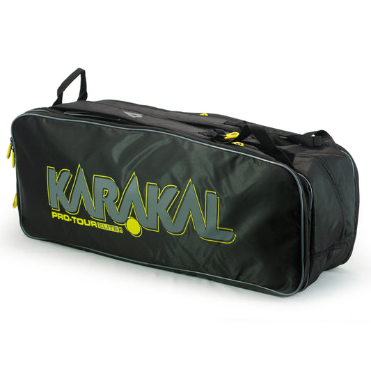 Karakal Pro Tour 2.1 Elite Racket Bag with Yellow Trim