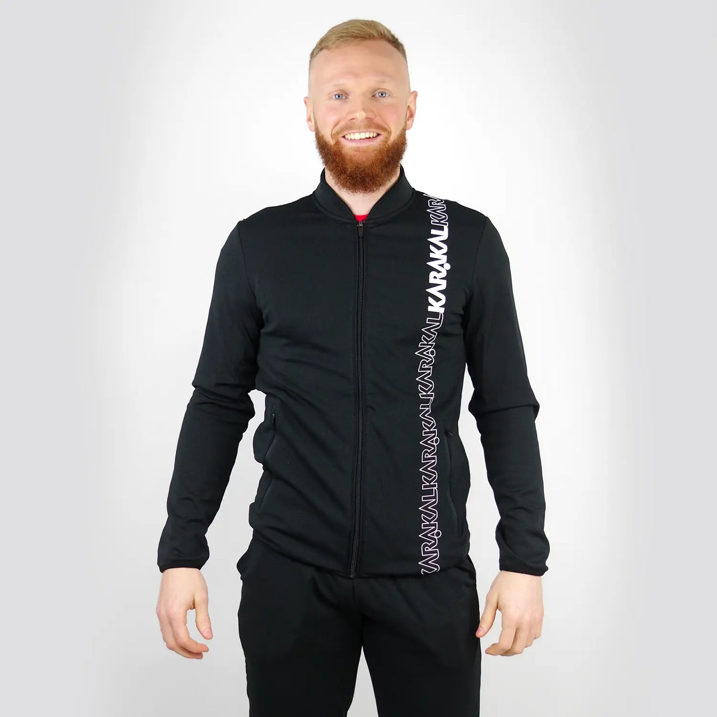 Karakal Pro Tour Jacket Black Zipped