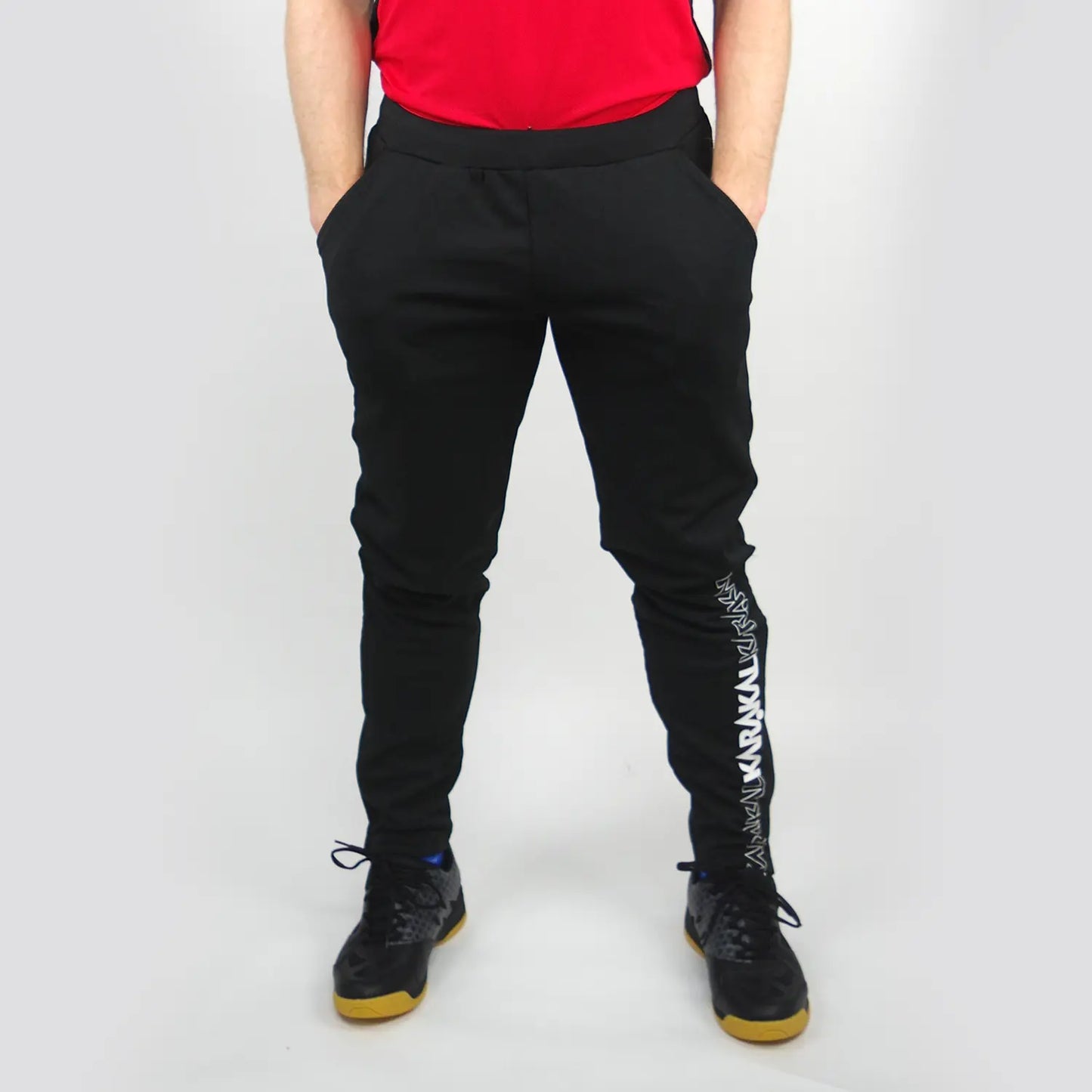 Karakal Pro Tour Track Pants Black Pockets