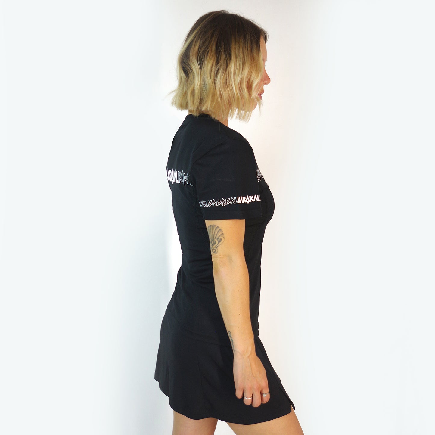 Karakal Pro Tour Unisex Tee Black Side