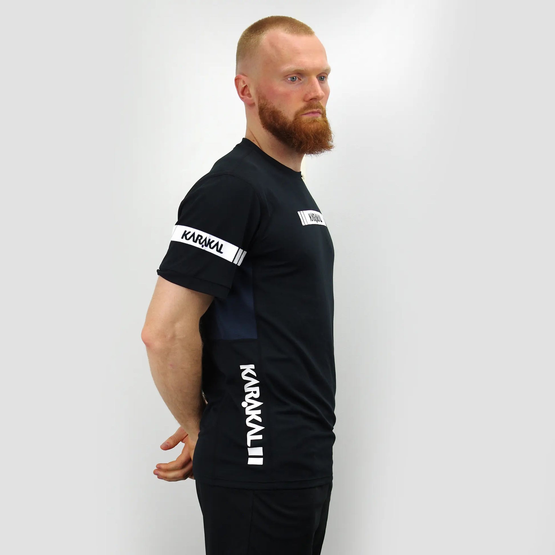 Karakal Pro Tour Tee Black 2025/26 side