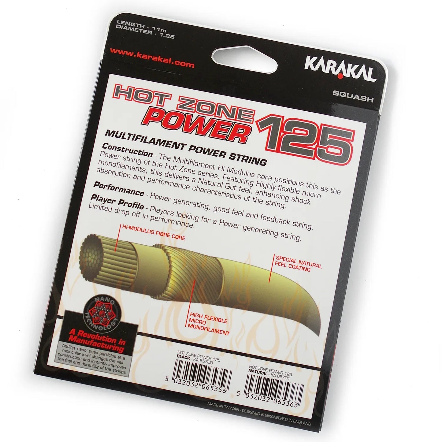 Karakal Hot Zone Power 125 Squash String