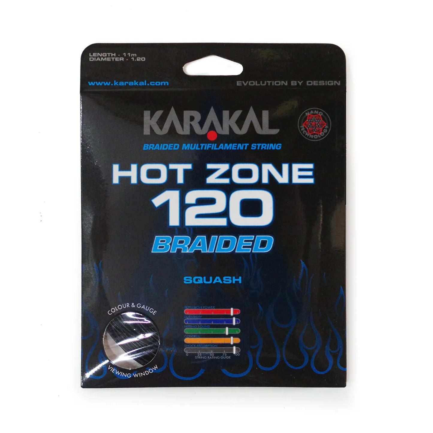 Karakal Hot Zone Braided 120 Squash String