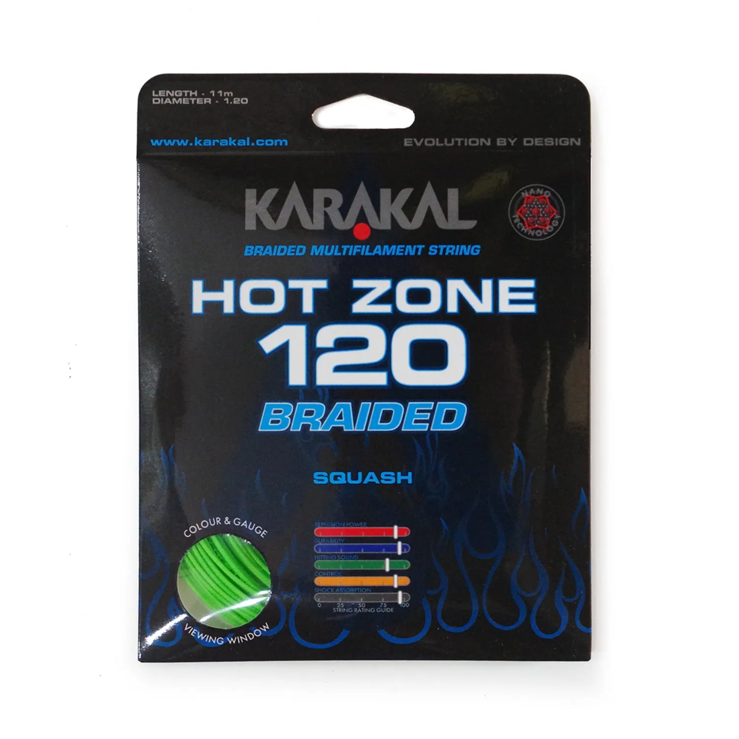 Karakal Hot Zone Braided 120 Squash String