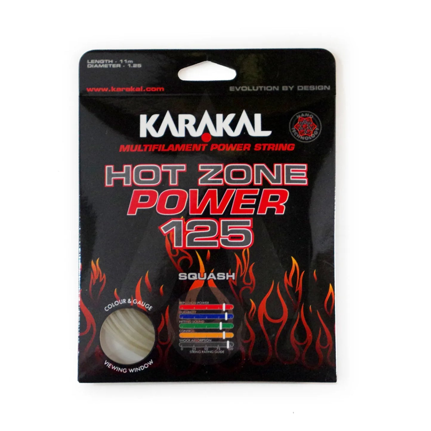 Karakal Hot Zone Power 125 Squash String