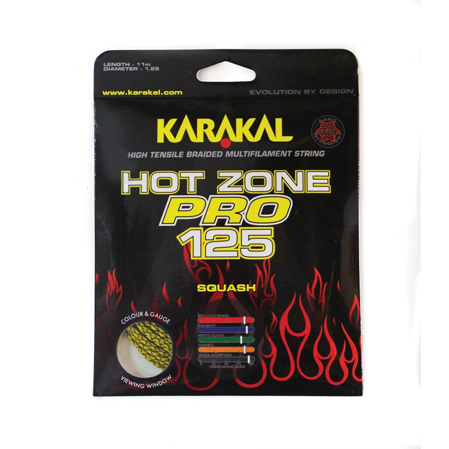 Karakal Hot Zone Pro 125 Squash String