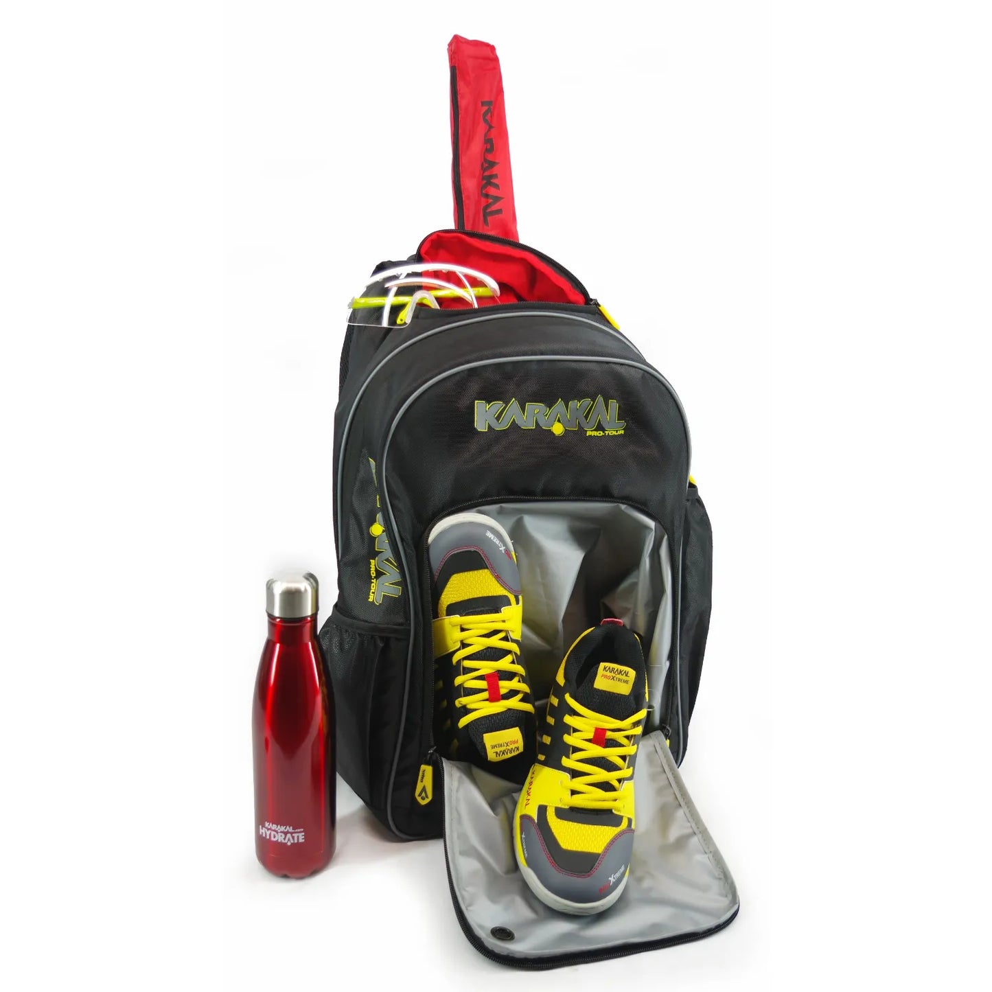 Karakal Pro Tour 30 2.0 Backpack with Yellow Trim