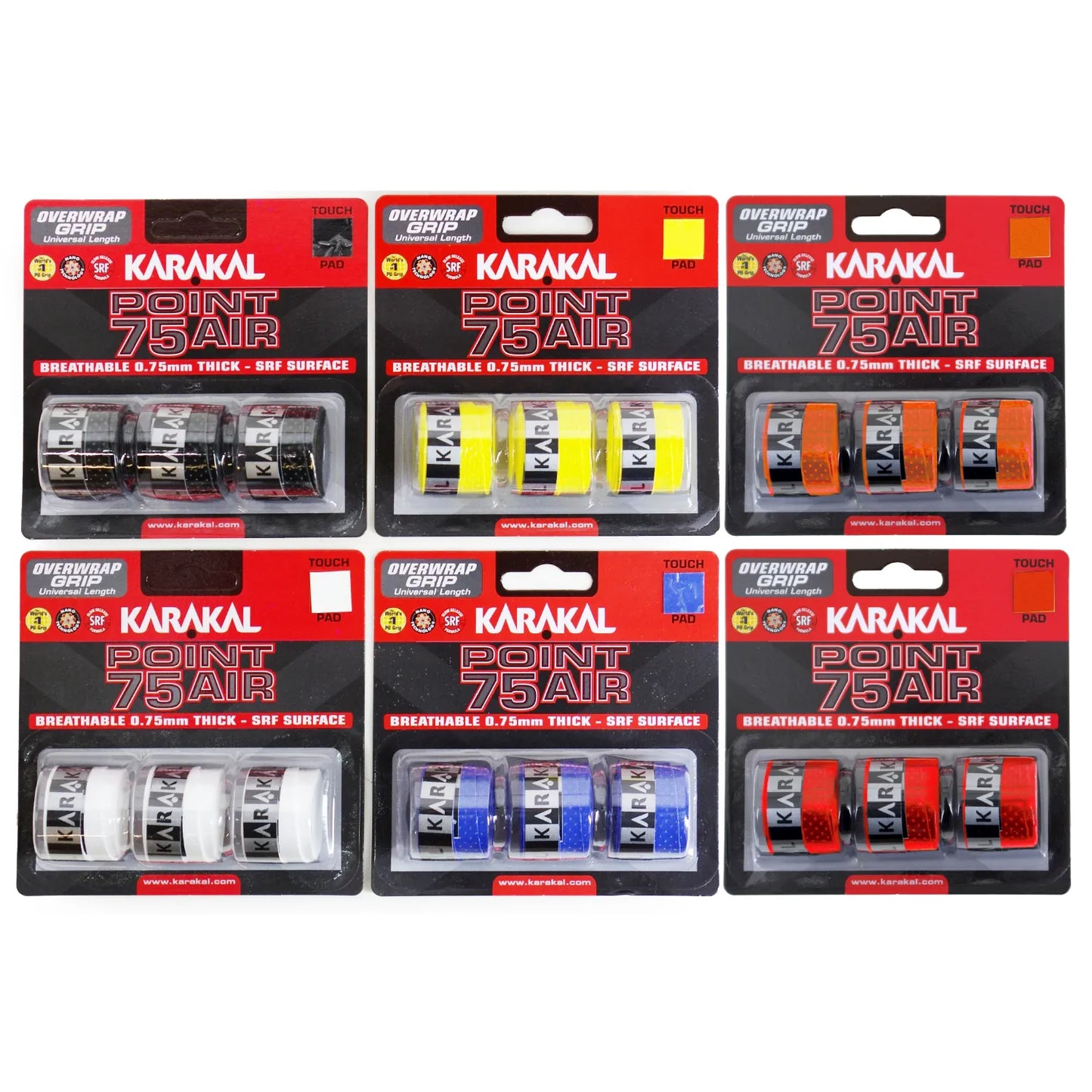 Karakal Point 75 Air Overwrap Grip