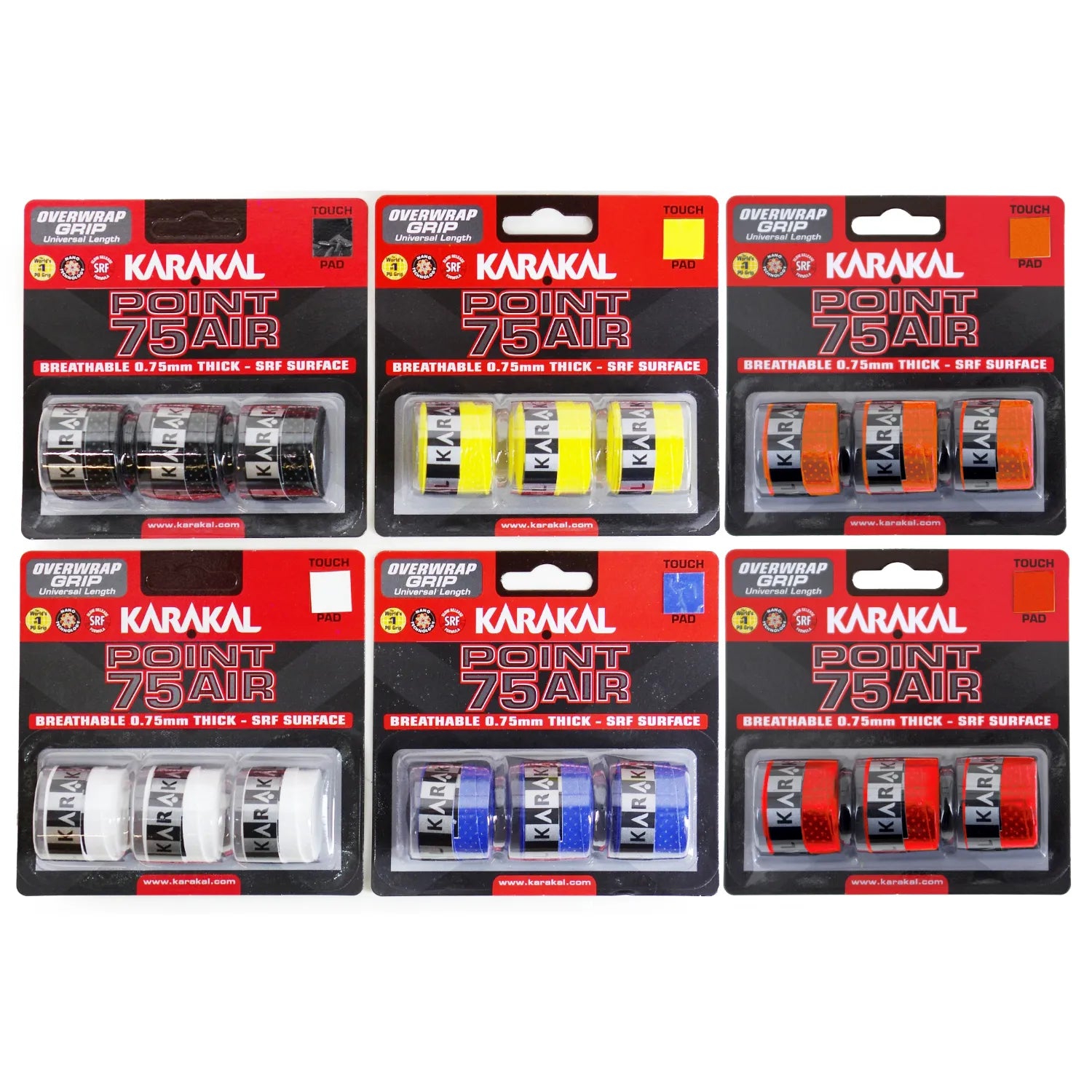 Karakal Point 75 Air Overwrap Grip