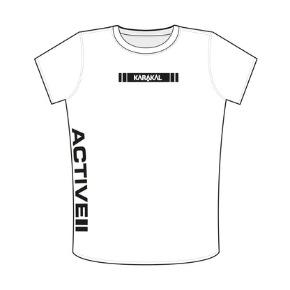 Karakal Active Tee White 2025/26