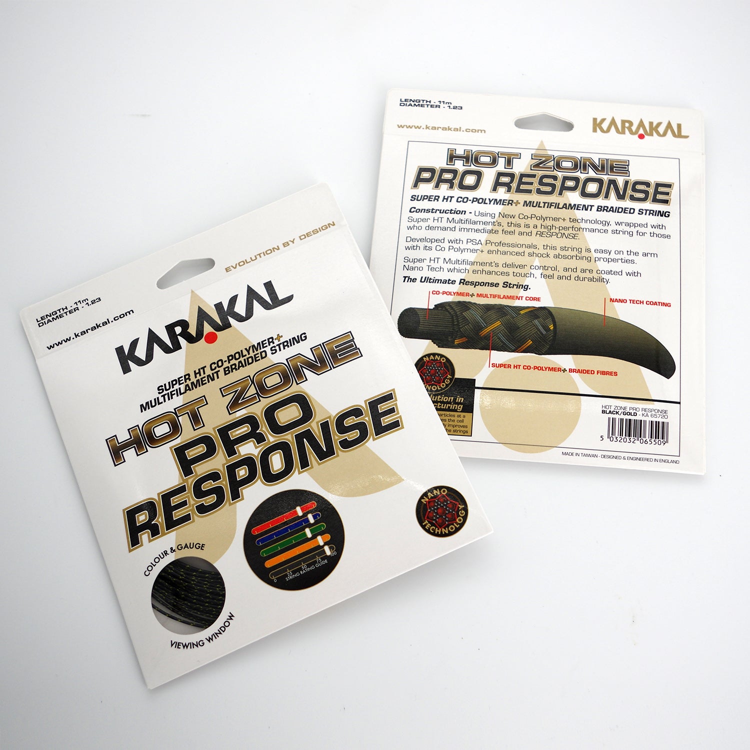 Cordage Squash Karakal Hotzone 120 – Multifilament 1,20 Mm, Puissance, Contrôle Et Confort Exceptionnels