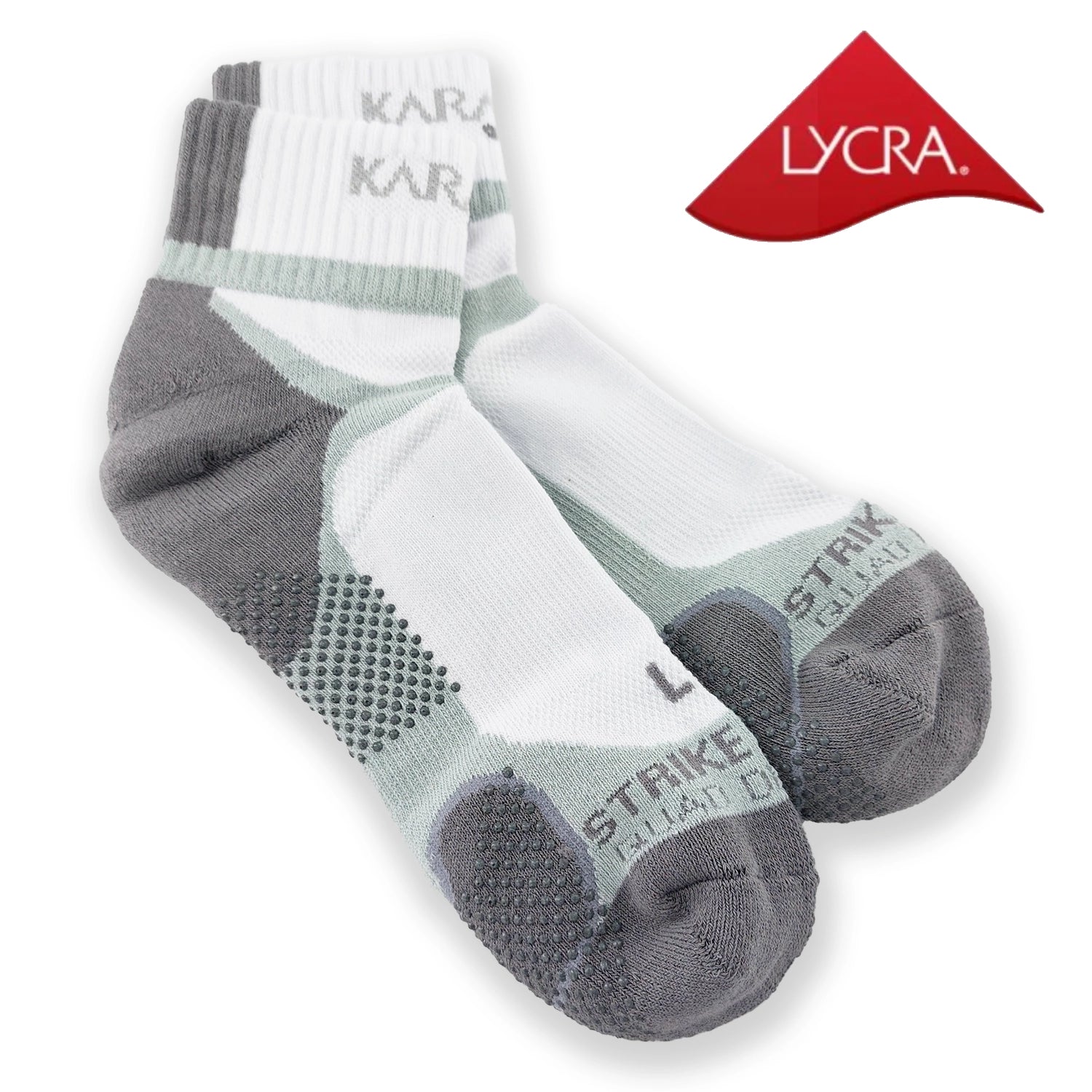 Karakal Mens X4-Technical Ankle Sock White and Gre