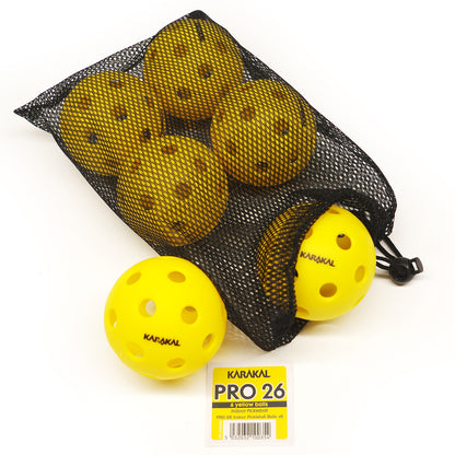 Karakal Pro 26 Indoor Pickleballs (Pack of 6)