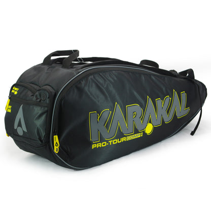 Karakal Pro Tour 2.0 Comp Racket Bag with Yellow Trim