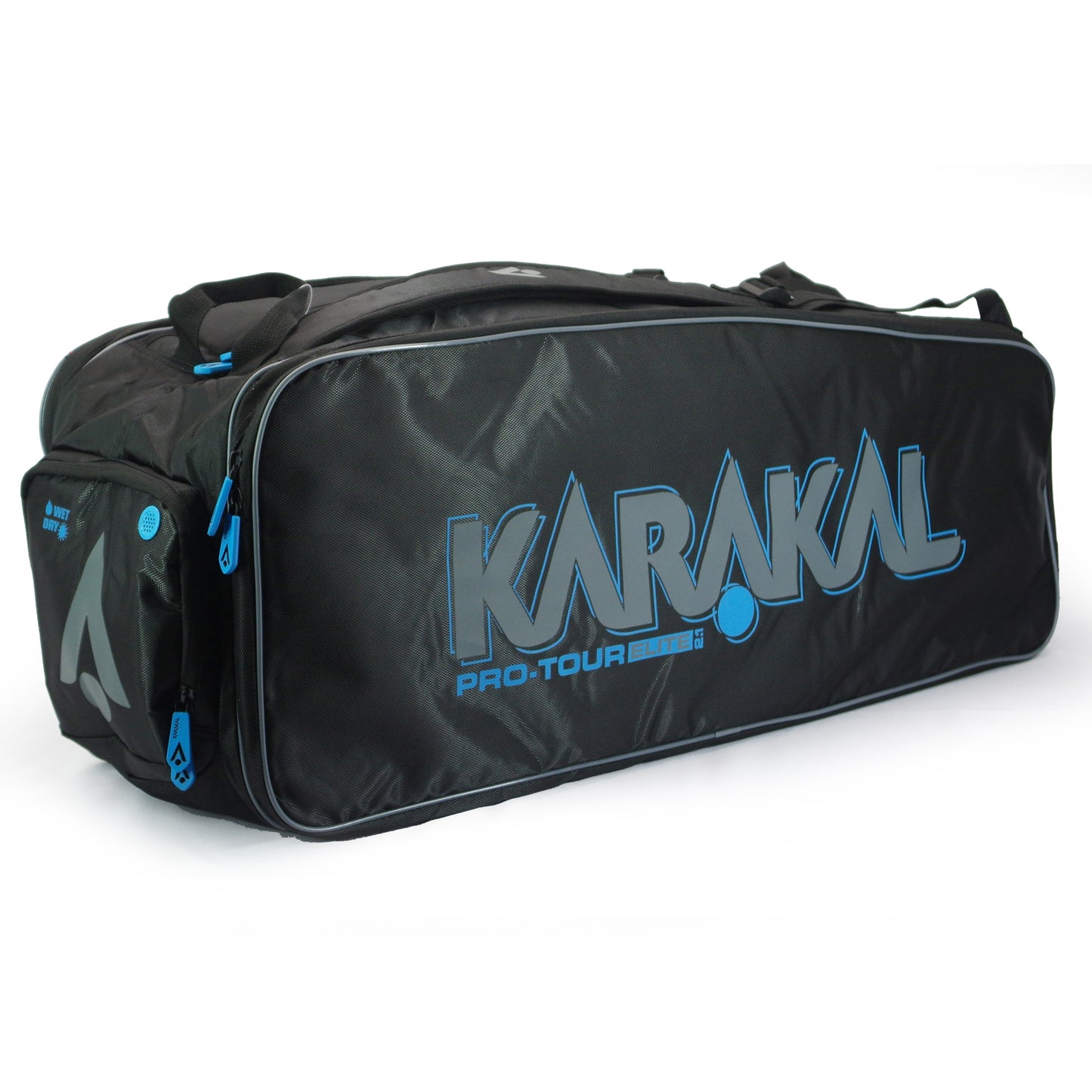 Karakal Pro Tour 2.1 Elite Racket Bag with Blue Trim