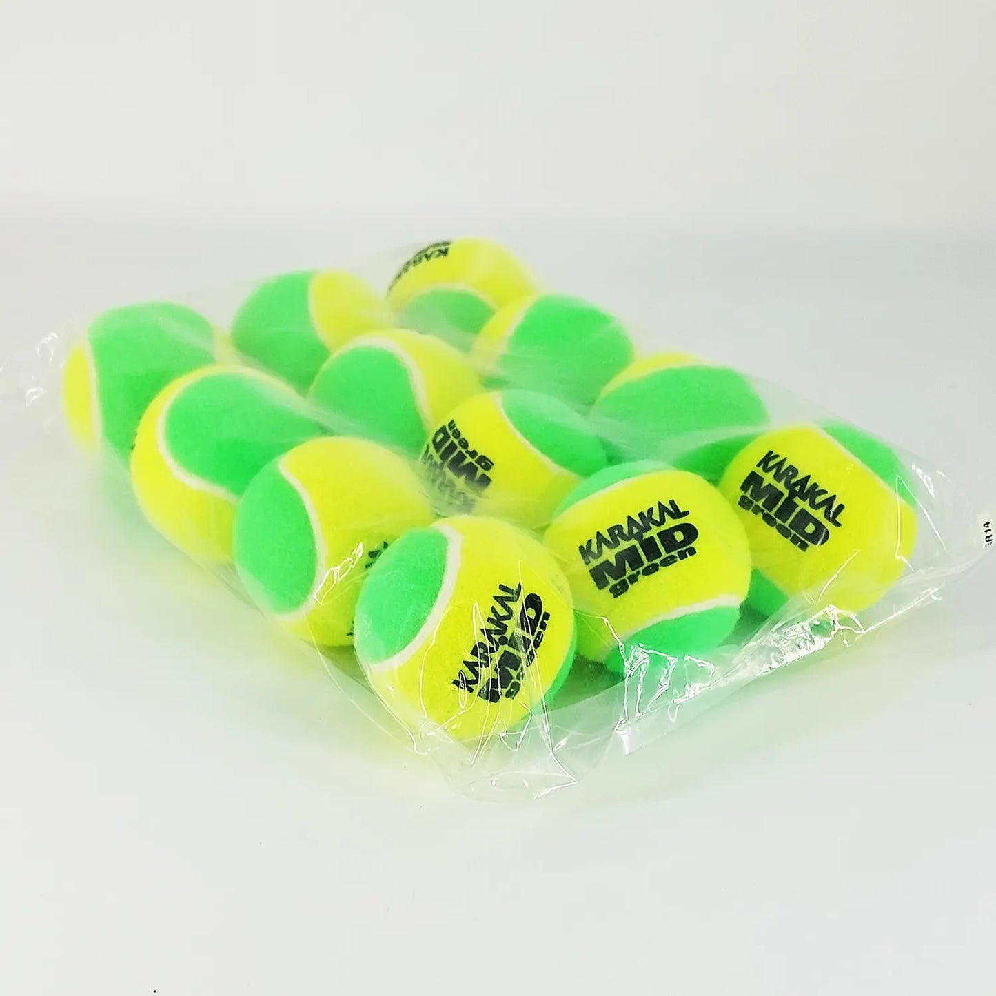 Karakal MID Two Tone Transition Tennis Balls in Green & Yellow 12 pack
