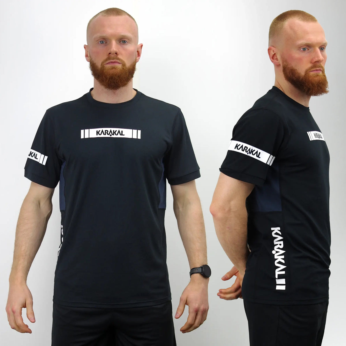 Karakal Pro Tour Tee Black 2 Shirt Value Pack