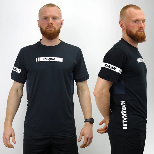 Karakal Pro Tour Tee Black 2 Shirt Value Pack