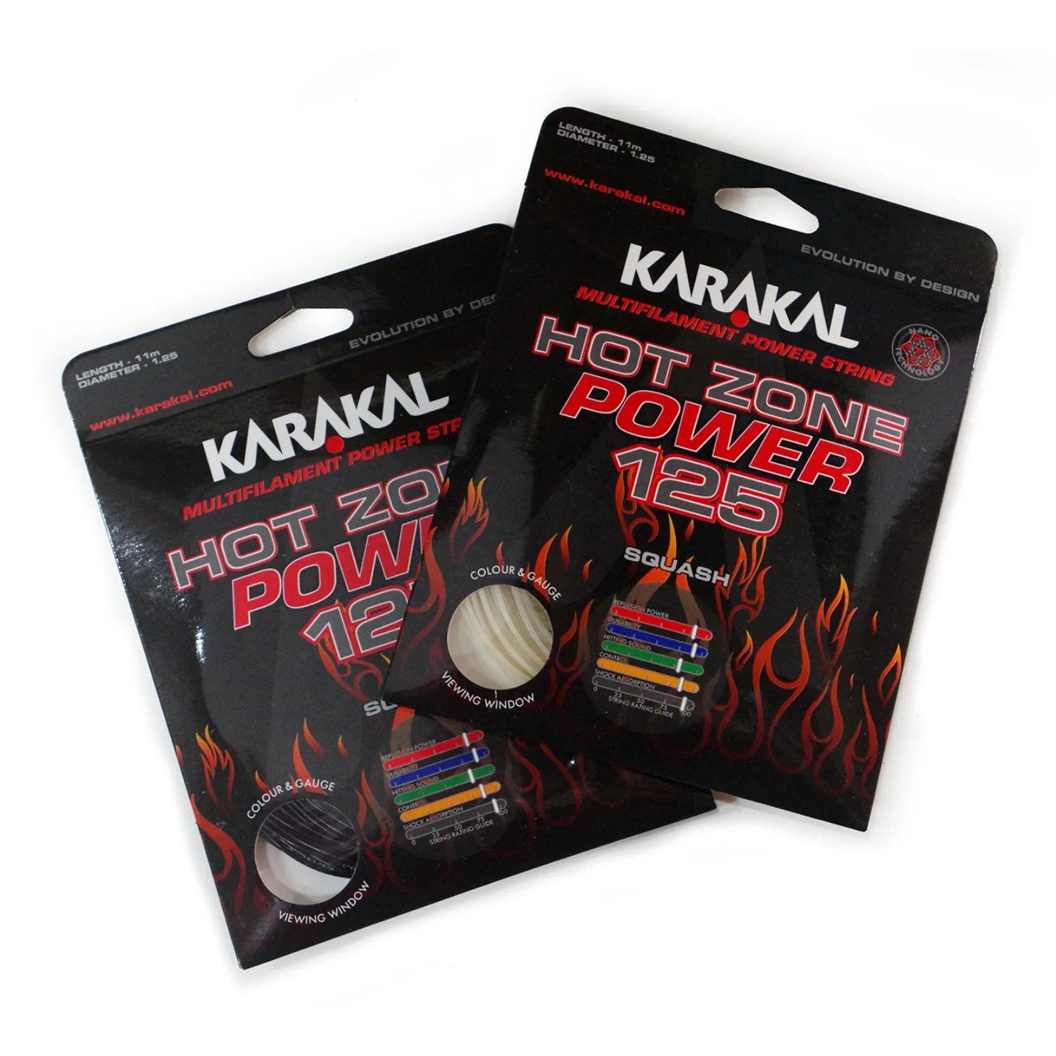 Karakal Hot Zone Power 125 Squash String Sets