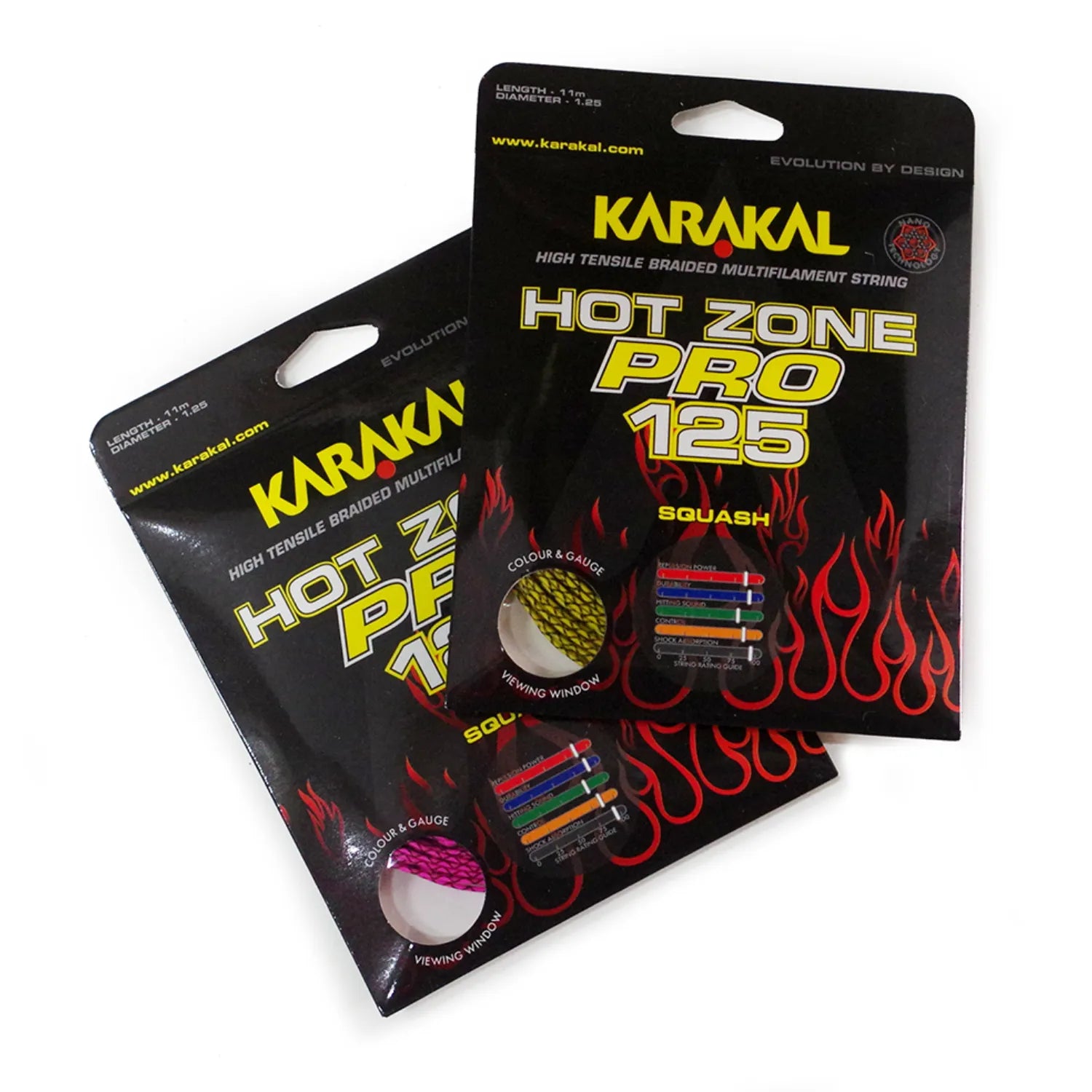 Karakal Hot Zone Pro 125 Squash String SETS