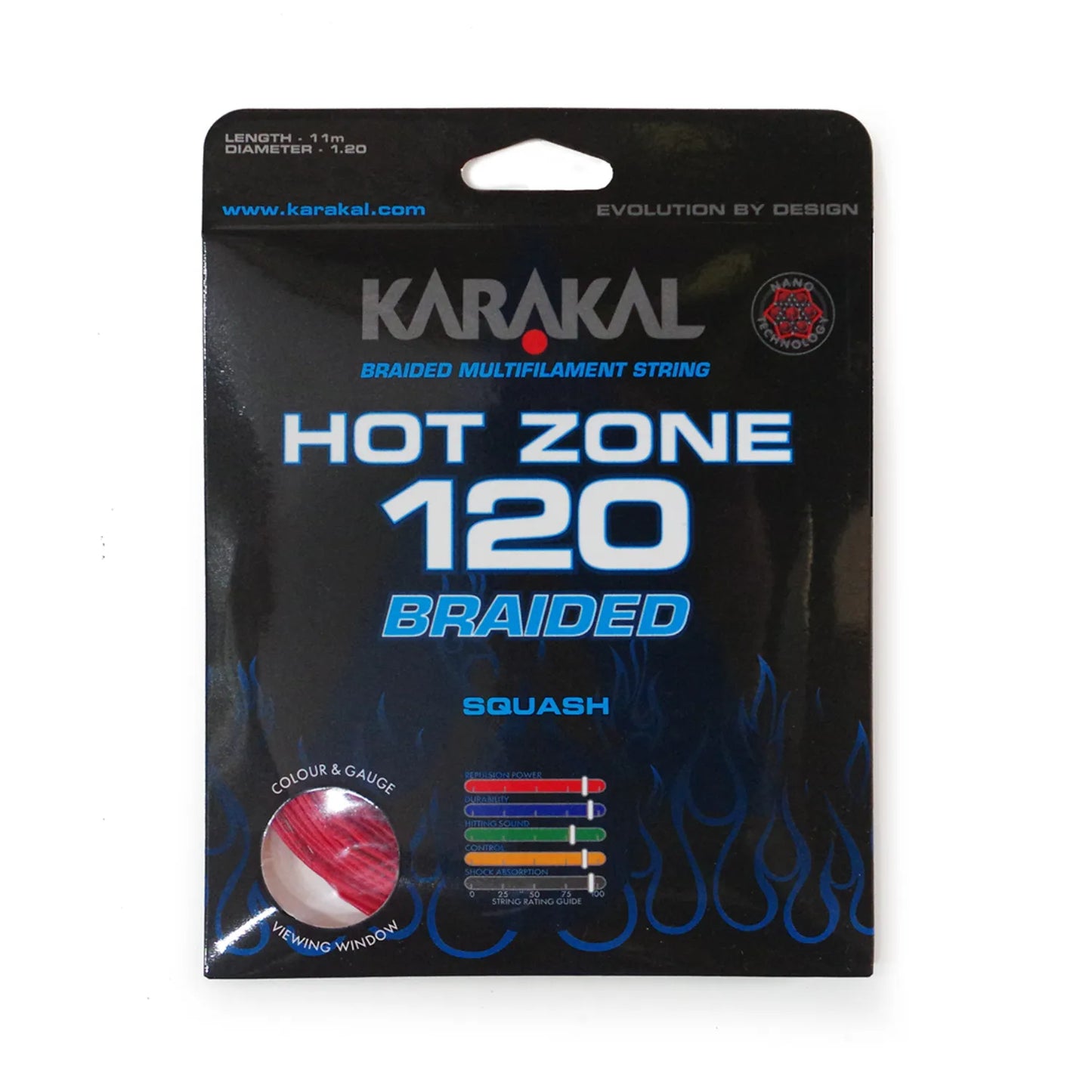 Karakal Hot Zone Braided 120 Squash String