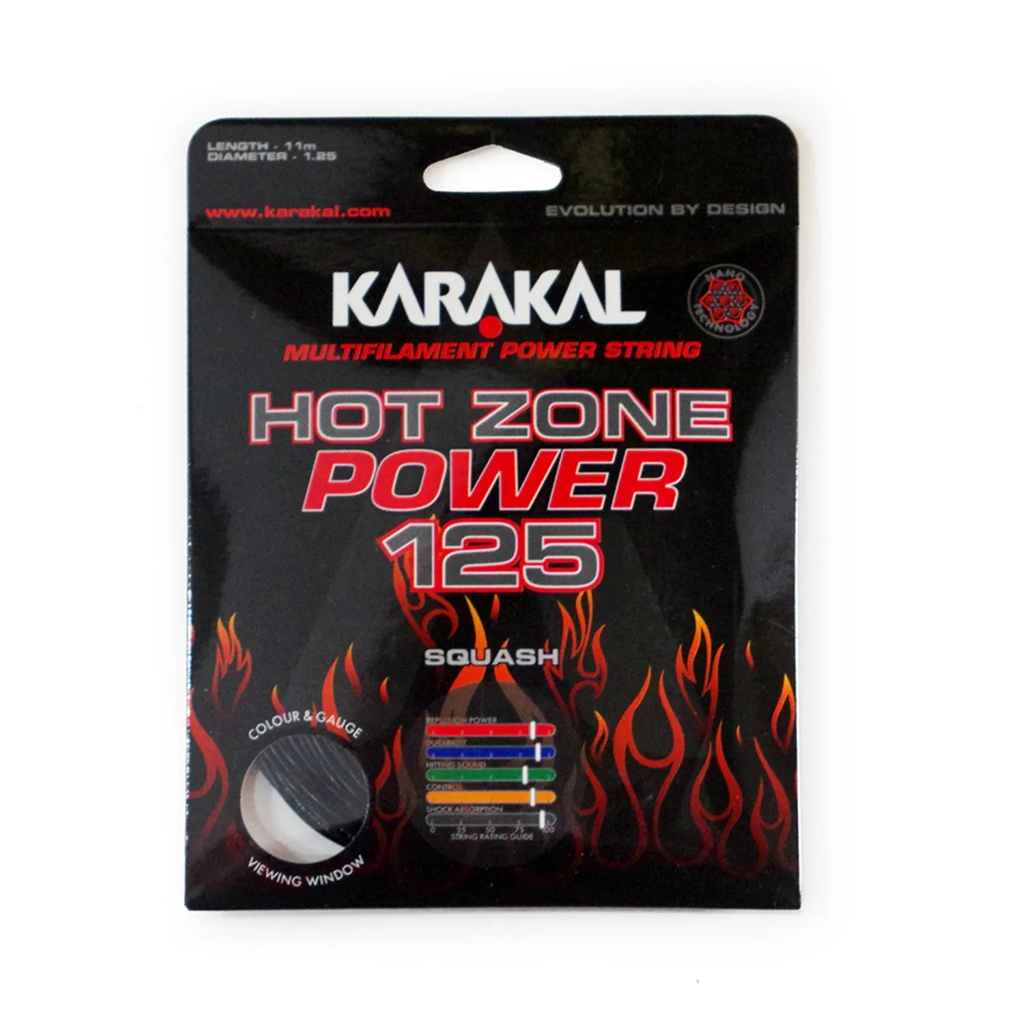 Karakal Hot Zone Power 125 Squash String