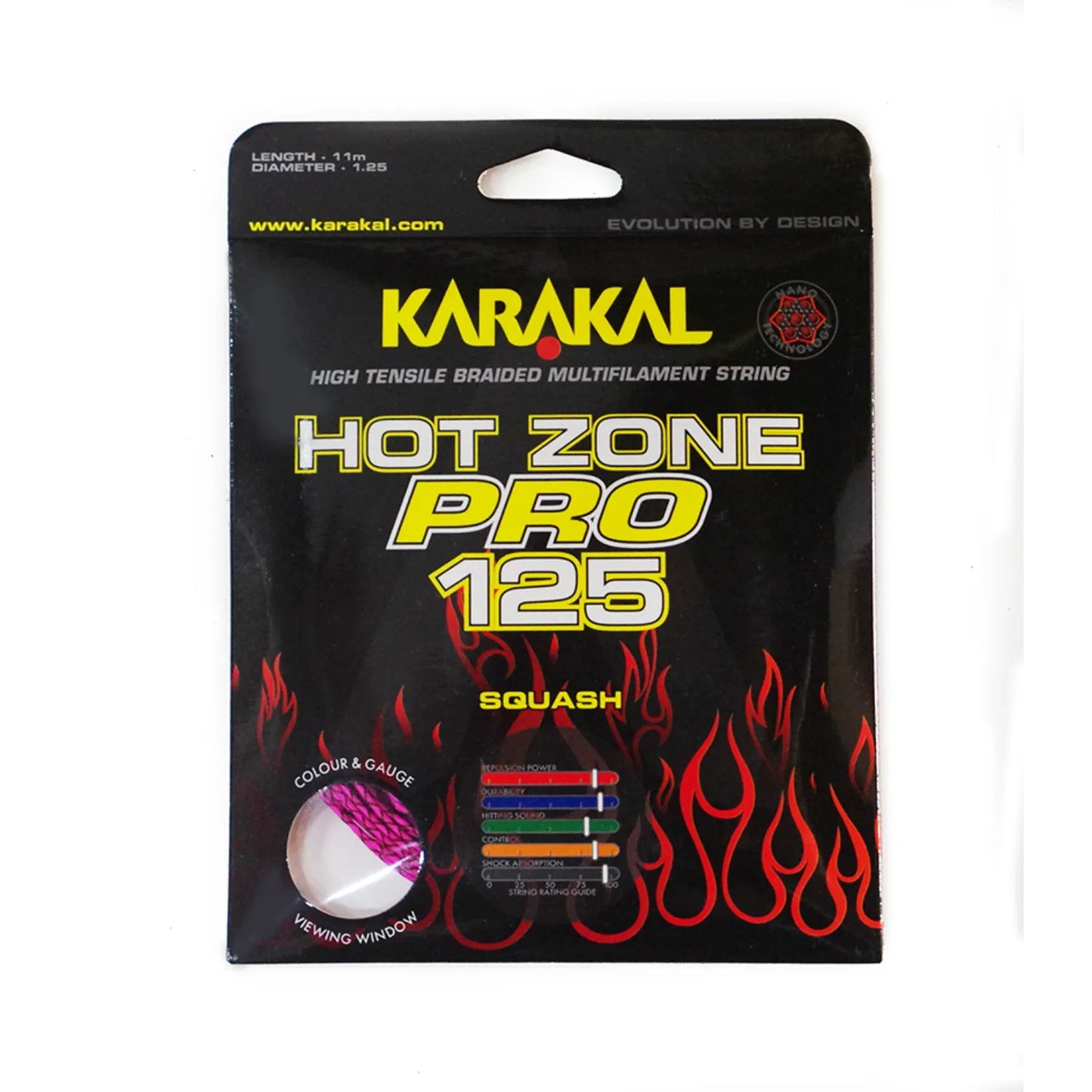 Karakal Hot Zone Pro 125 Squash String