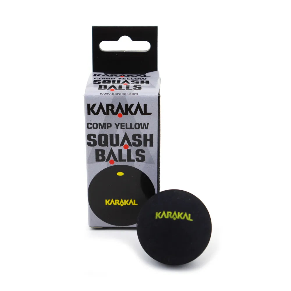 Karakal Yellow Dot Squash Balls